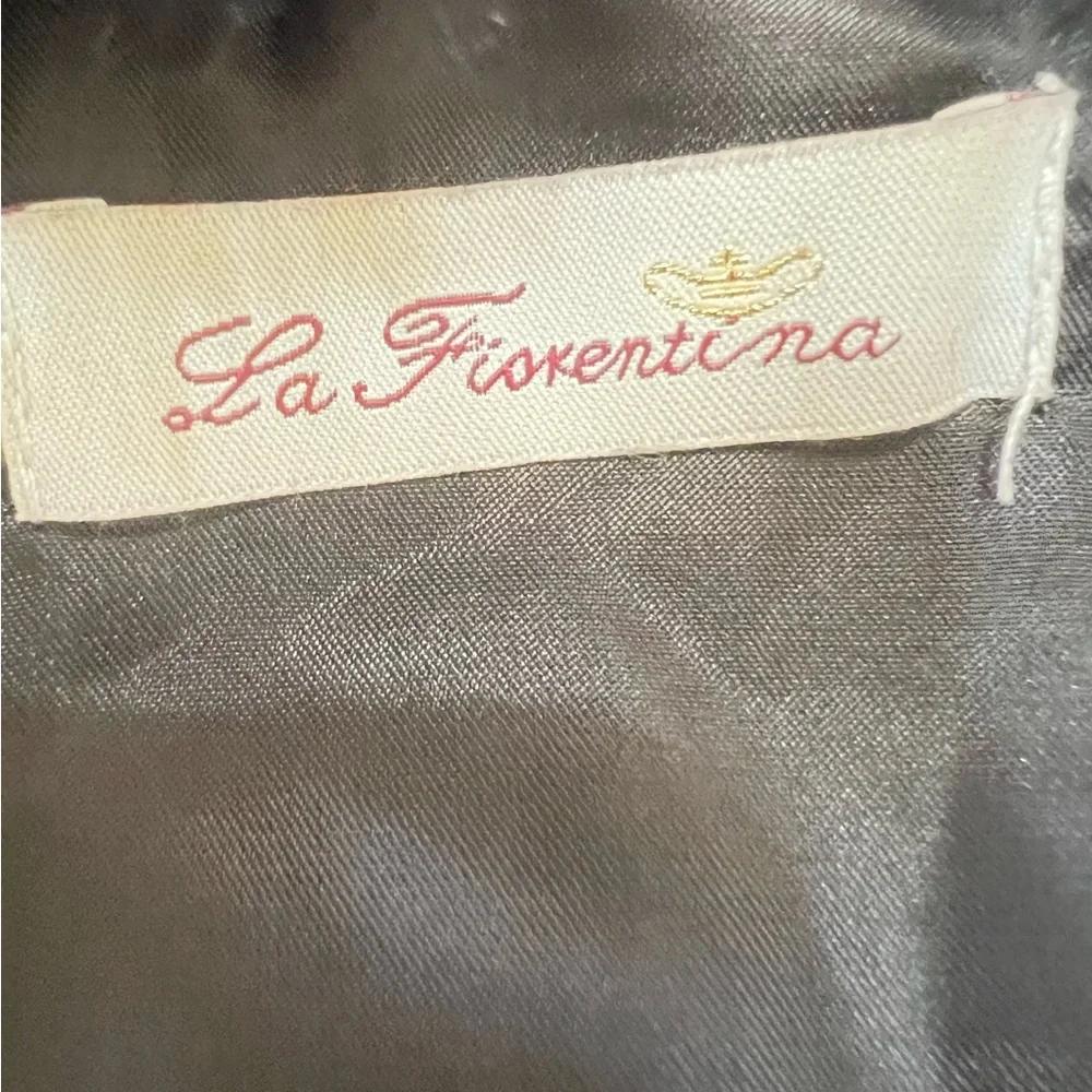 La Fiorentina Black Faux Fur Poncho wrap shawl One Size old money fall winter